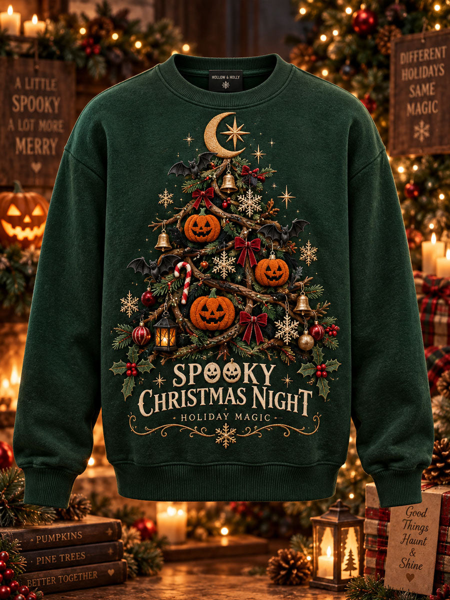 Men's Pumpkin Santa Claus Club Print Sweatshirt
