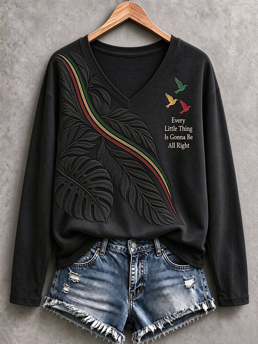Women's Every Little Thing Is Gonna Be All Right Long-Sleeve T-Shirt