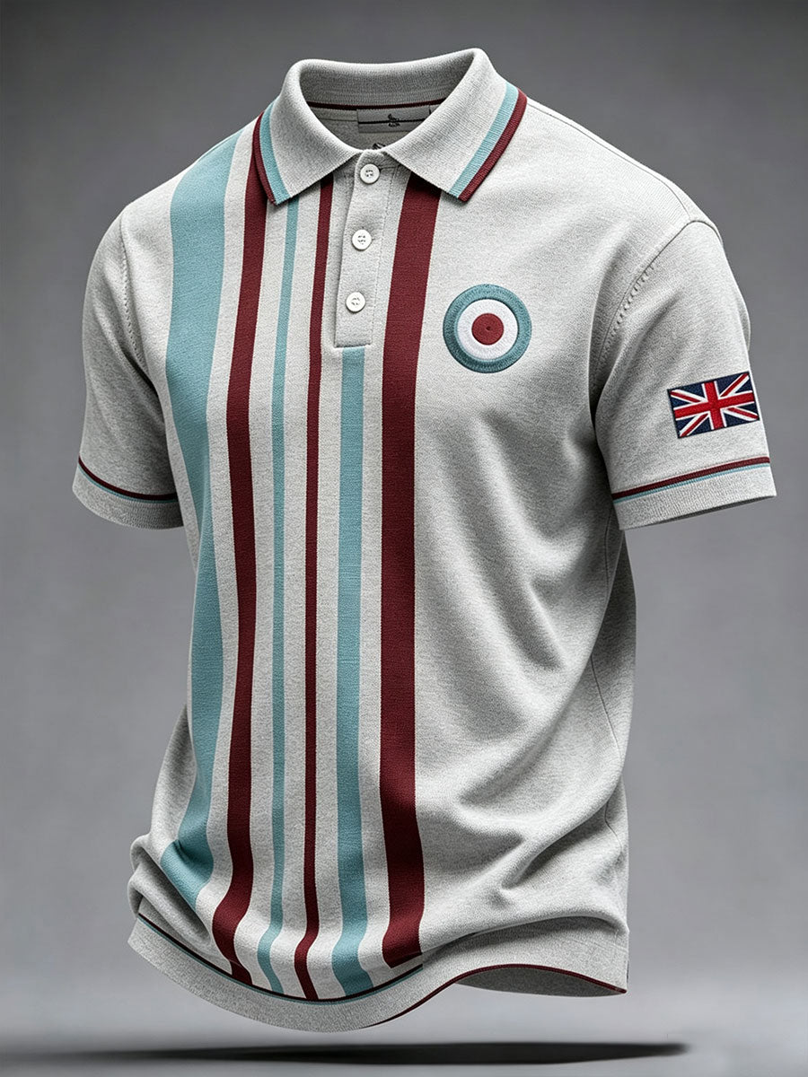 Men's UK Music Lover Mods Art Printed Casual Tops