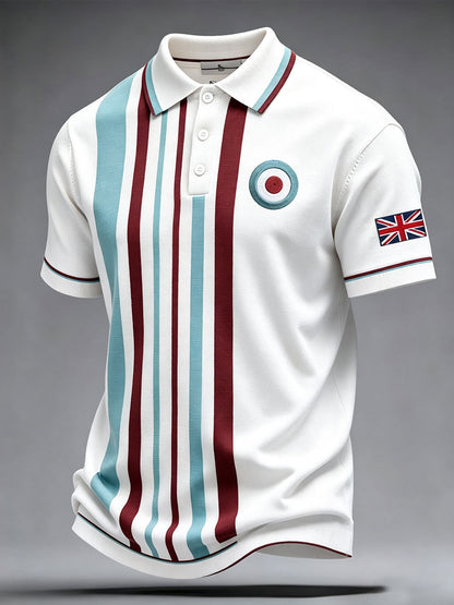 Men's UK Music Lover Mods Art Printed Casual Tops