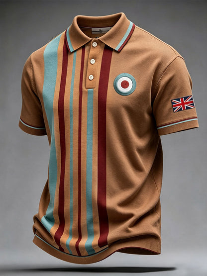 Men's UK Music Lover Mods Art Printed Casual Tops