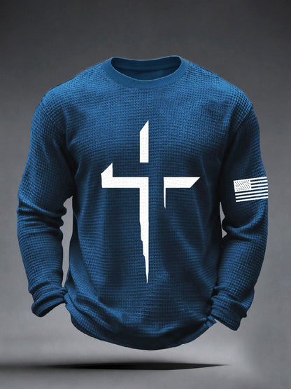 Men's Faith Cross Waffle Top