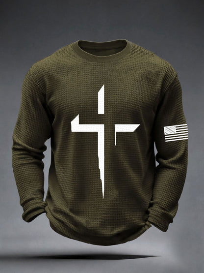 Men's Faith Cross Waffle Top