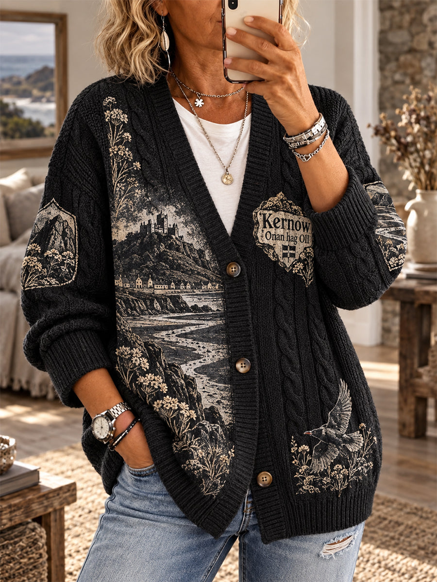 Women’s UK Cornwall Faux Wool Cardigan