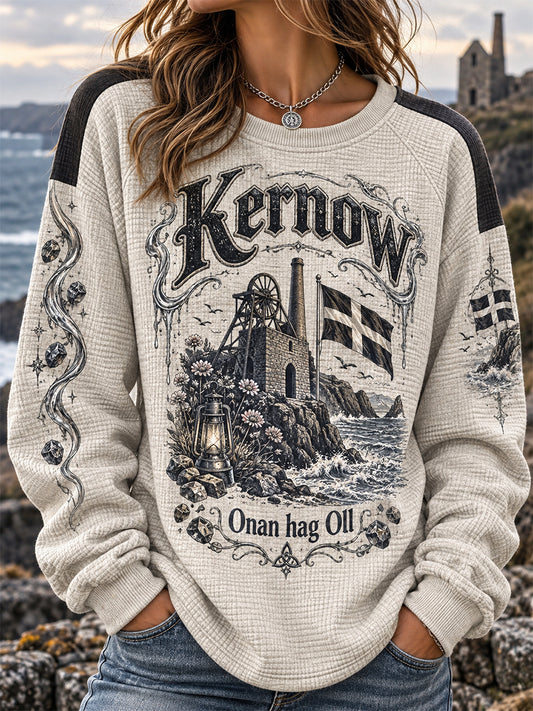 Women's UK Cornwall Waffle Long-Sleeve Sweatshirt