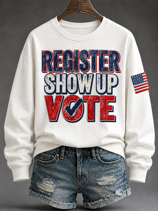 Women's VOTE Print Sweatshirt