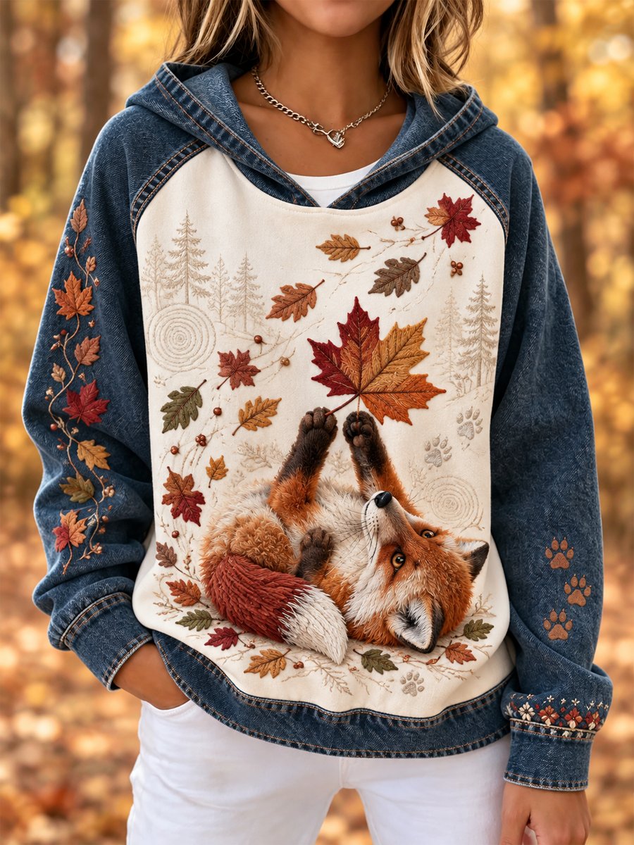 Women's Animals In Autumn And Winter Hoodies