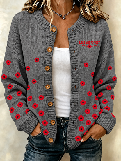 women's Remembrance Day Cardigan