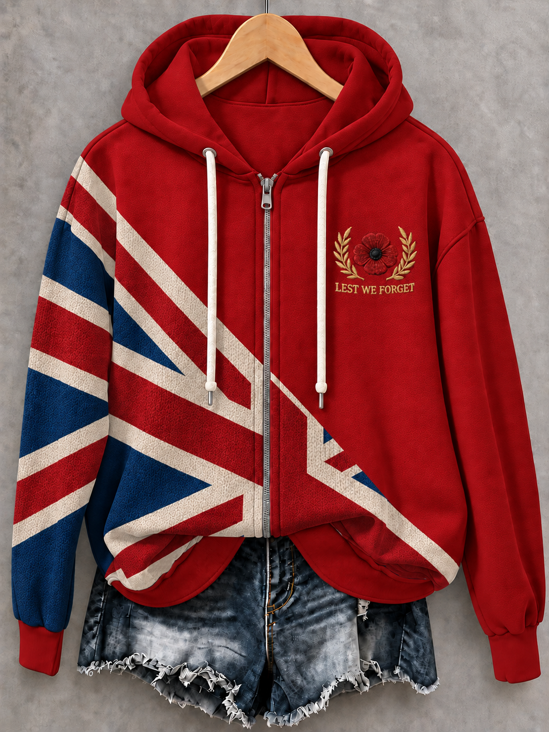 Women's Remembrance Day Zip-Up Hoodie