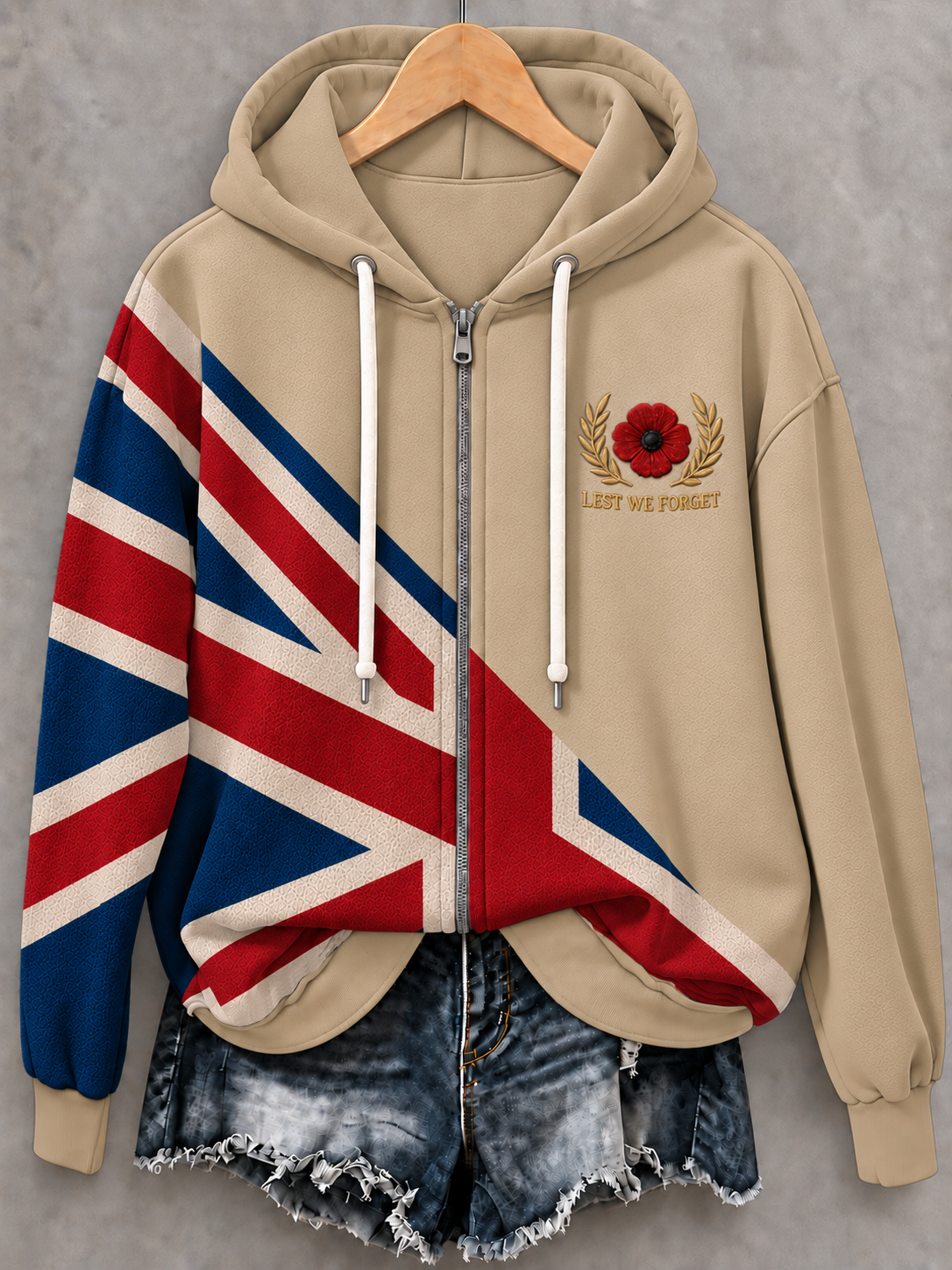 Women's Remembrance Day Zip-Up Hoodie