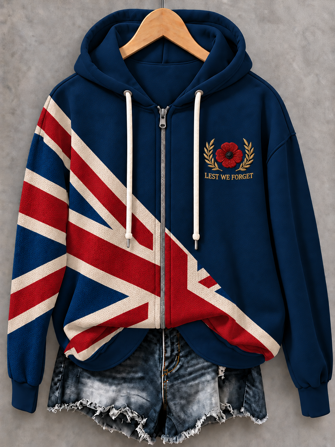 Women's Remembrance Day Zip-Up Hoodie