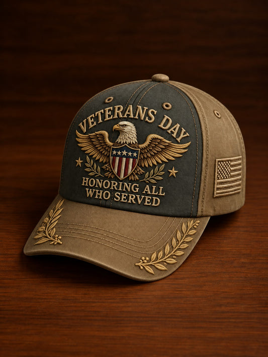 Veterans Day HONORING ALL WHO SERVED Hat